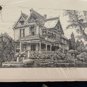 Vintage Signed Alice Cotton print of The John Palmer House